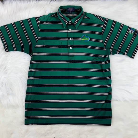 Freeport-McMoran Golf Classic English Turn Polo Shirt Green Men's M